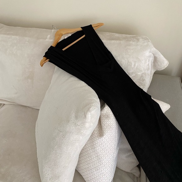 Wilfred Free Black Knit Maxi Dress - Picture 1 of 9